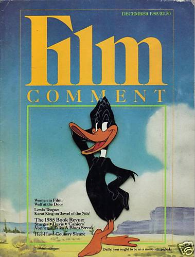 FILM COMMENT magazine side cover Issue 111 November/December 1985