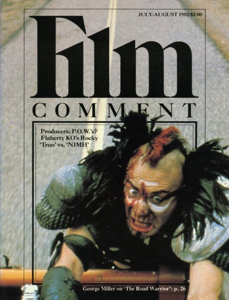 FILM COMMENT magazine side cover Issue 91 July/August 1982
