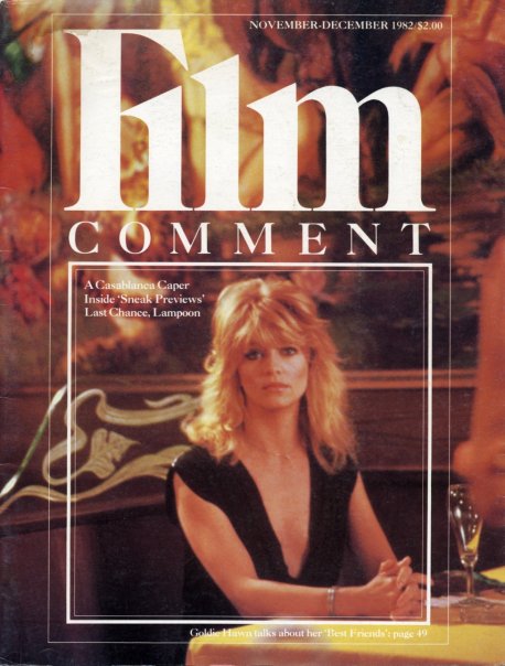 FILM COMMENT magazine side cover Issue 93 November/December 1982