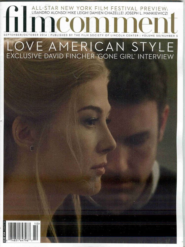 FILM COMMENT magazine side cover Issue 284 September/October 2014