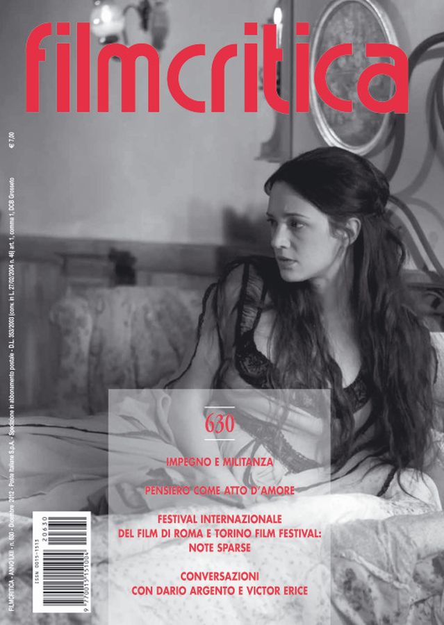 FILMCRITICA magazine side cover Issue 630 December 2012