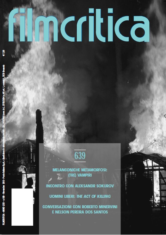 FILMCRITICA magazine side cover Issue 639 November 2013