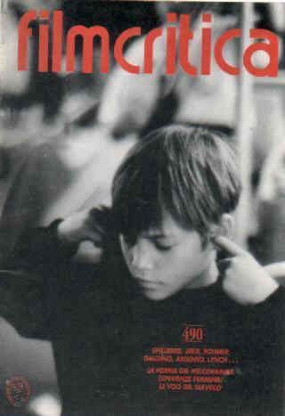 FILMCRITICA magazine side cover Issue 490  1998
