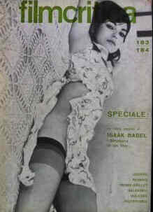 FILMCRITICA magazine side cover Issue 183/184 November/December 1967
