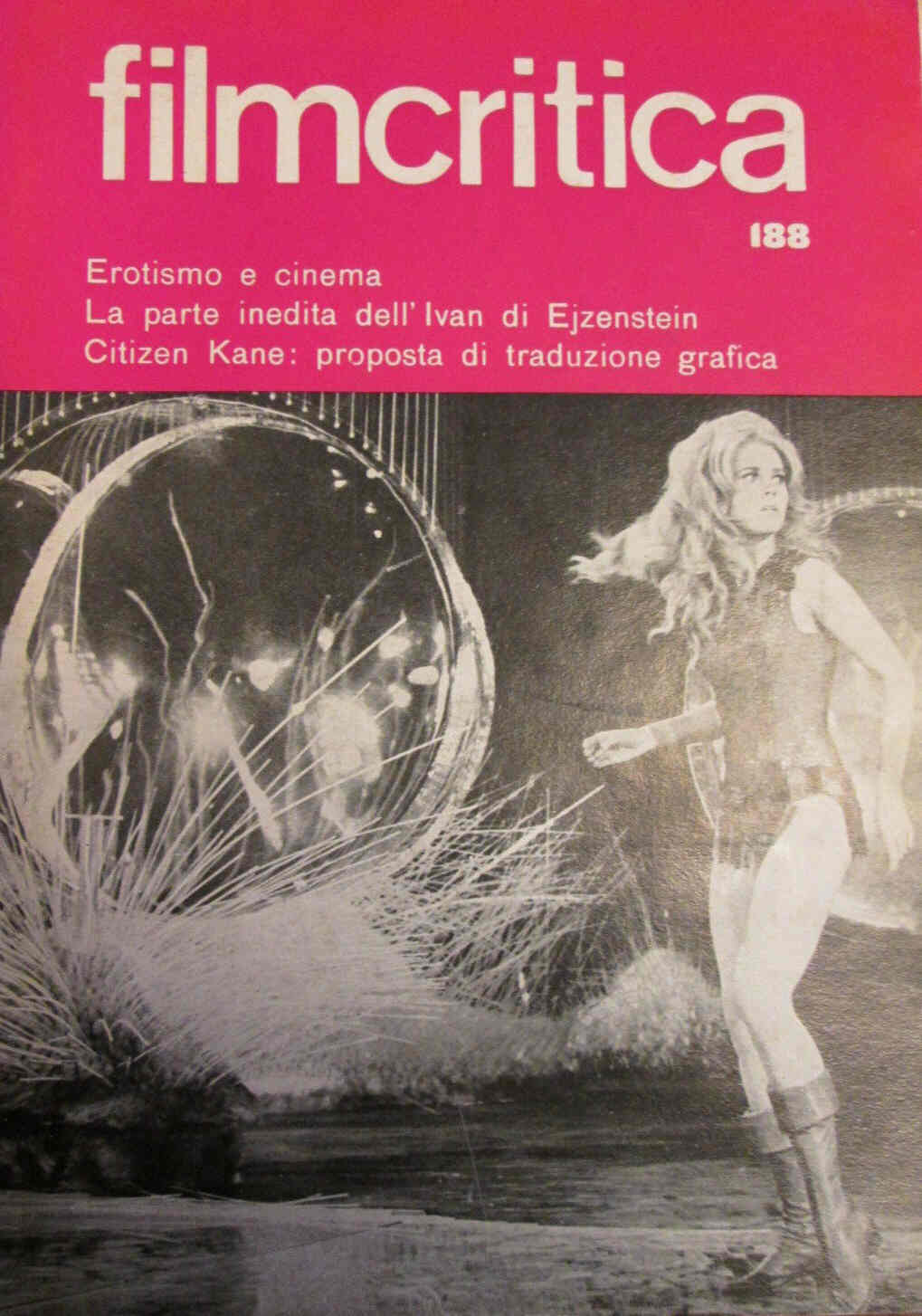FILMCRITICA magazine side cover Issue 188 April 1968