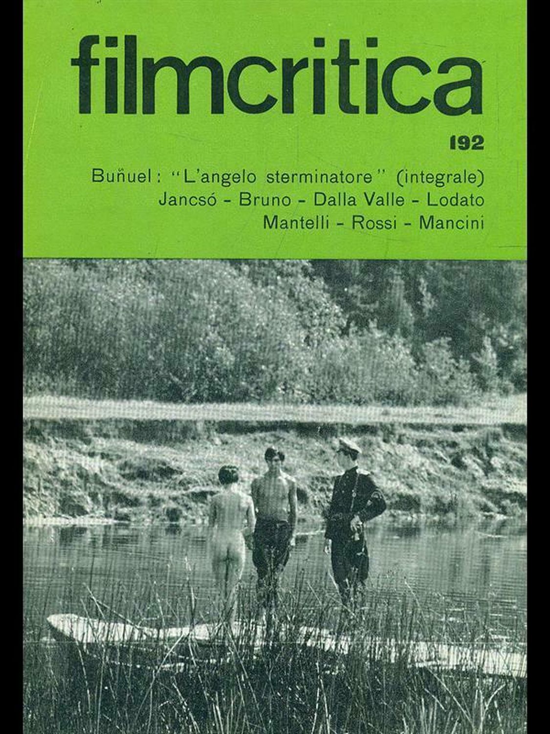 FILMCRITICA magazine side cover Issue 192 October/November 1968