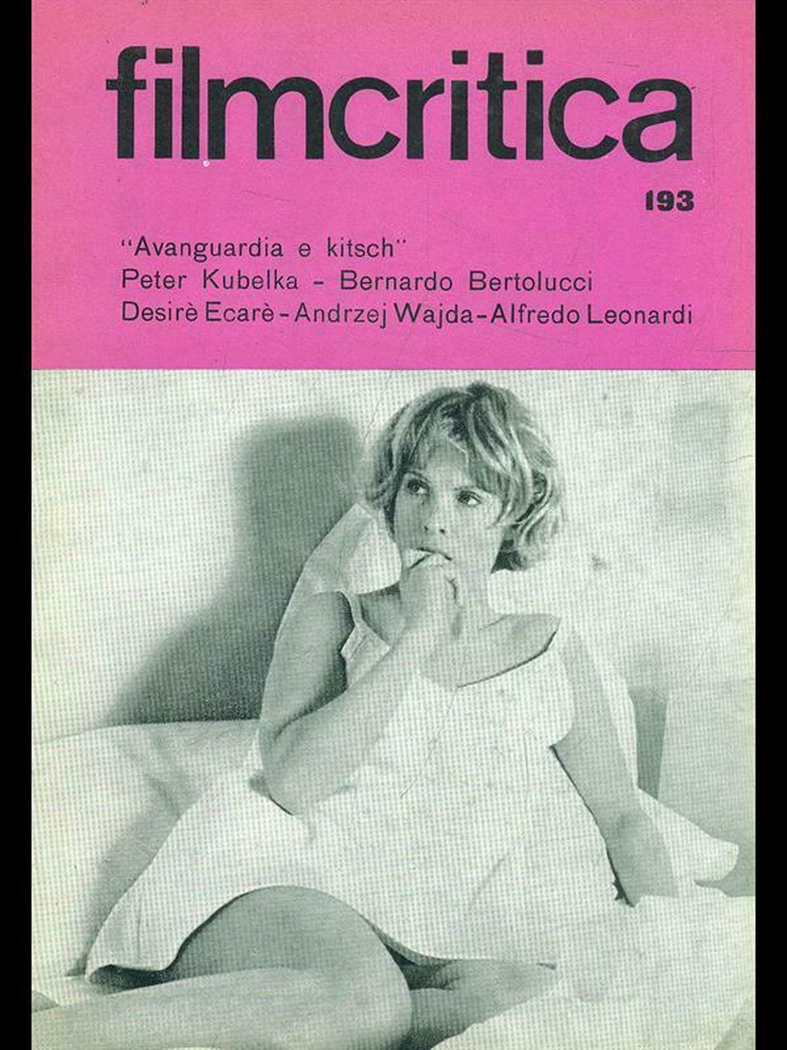 FILMCRITICA magazine side cover Issue 193 December 1968