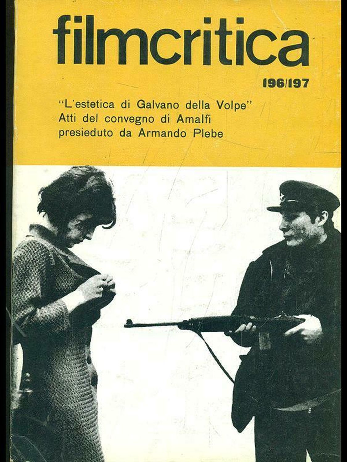 FILMCRITICA magazine side cover Issue 196/197 March/April 1969