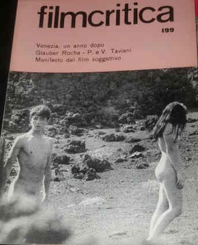 FILMCRITICA magazine side cover Issue 199 July/August 1969