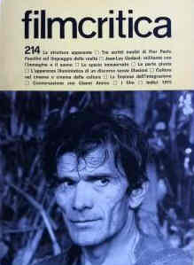 FILMCRITICA magazine side cover Issue 214 March 1971