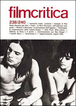 FILMCRITICA magazine side cover Issue 238-40 October-December 1973