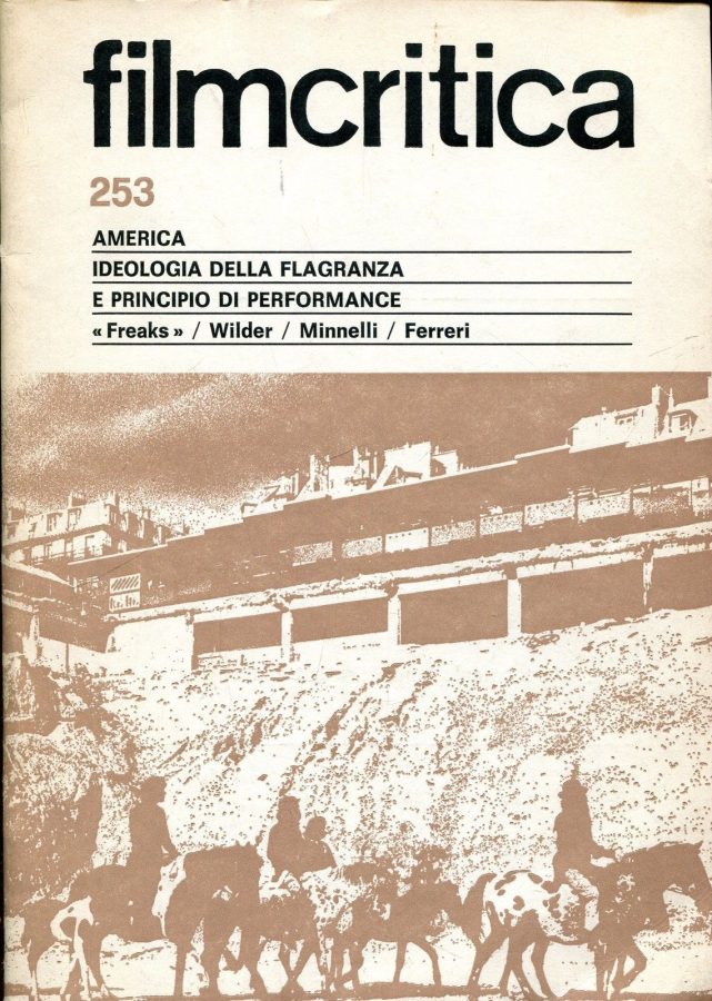 FILMCRITICA magazine side cover Issue 253 April 1975