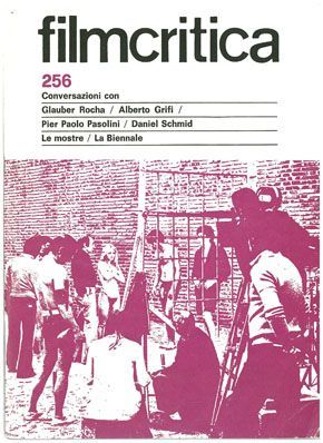 FILMCRITICA magazine side cover Issue 256  1975