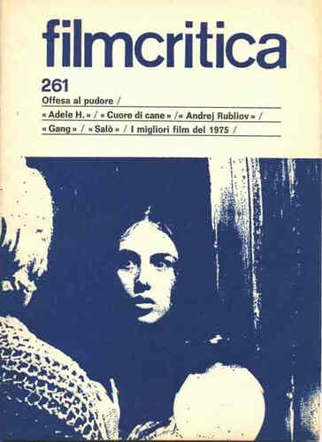 FILMCRITICA magazine side cover Issue 261 January/February 1976