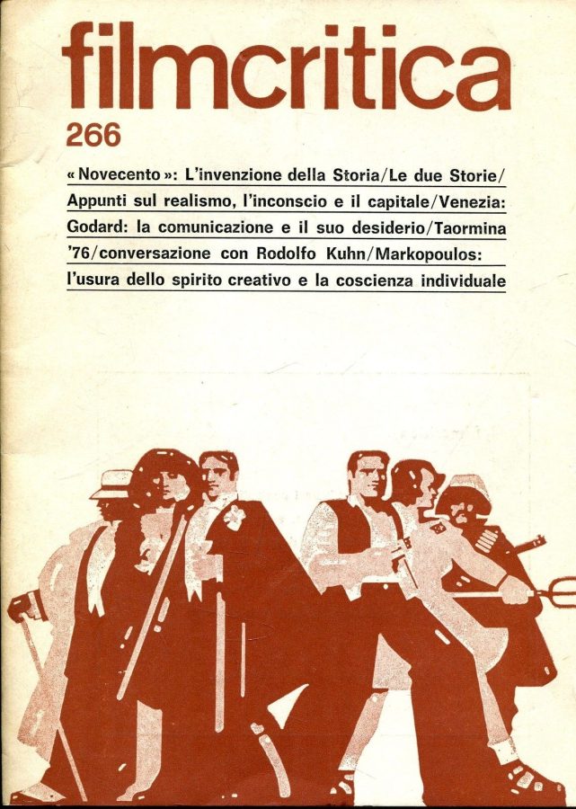 FILMCRITICA magazine side cover Issue 266 July 1976