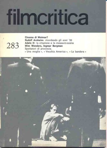 FILMCRITICA magazine side cover Issue 283 March 1978