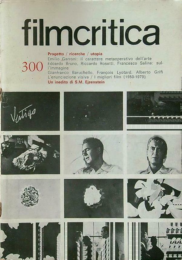 FILMCRITICA magazine side cover Issue 300  1979