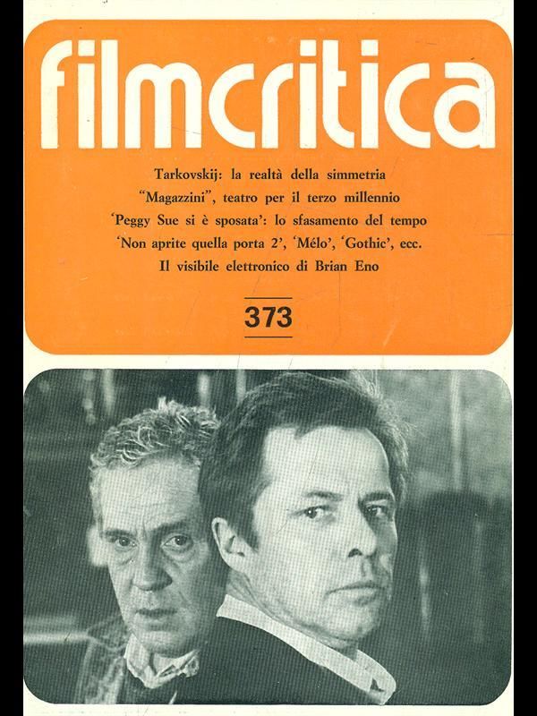FILMCRITICA magazine side cover Issue 373 April 1987