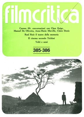 FILMCRITICA magazine side cover Issue 385/386  1988