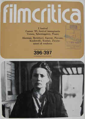 FILMCRITICA magazine side cover Issue 396-7 June-July 1989