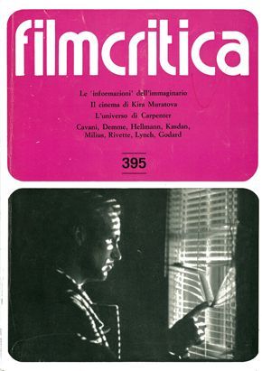 FILMCRITICA magazine side cover Issue 395  1989