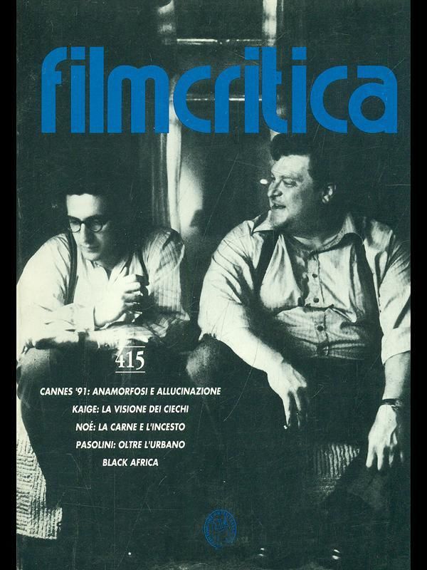 FILMCRITICA magazine side cover Issue 415 June 1991