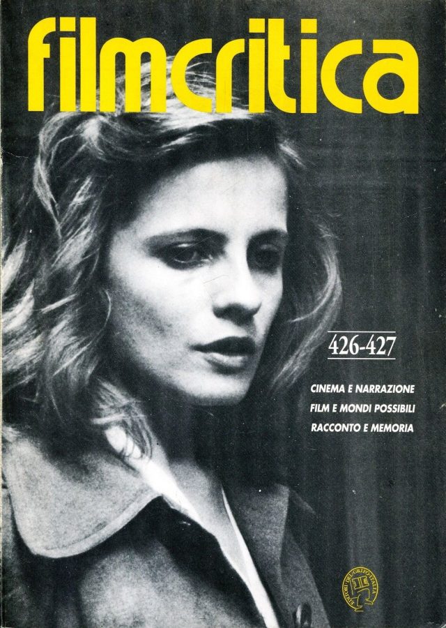 FILMCRITICA magazine side cover Issue 426/427 June/July 1992