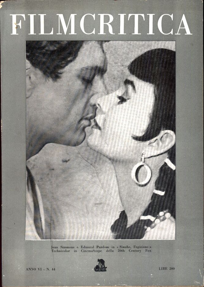 FILMCRITICA magazine side cover Issue 44  1955