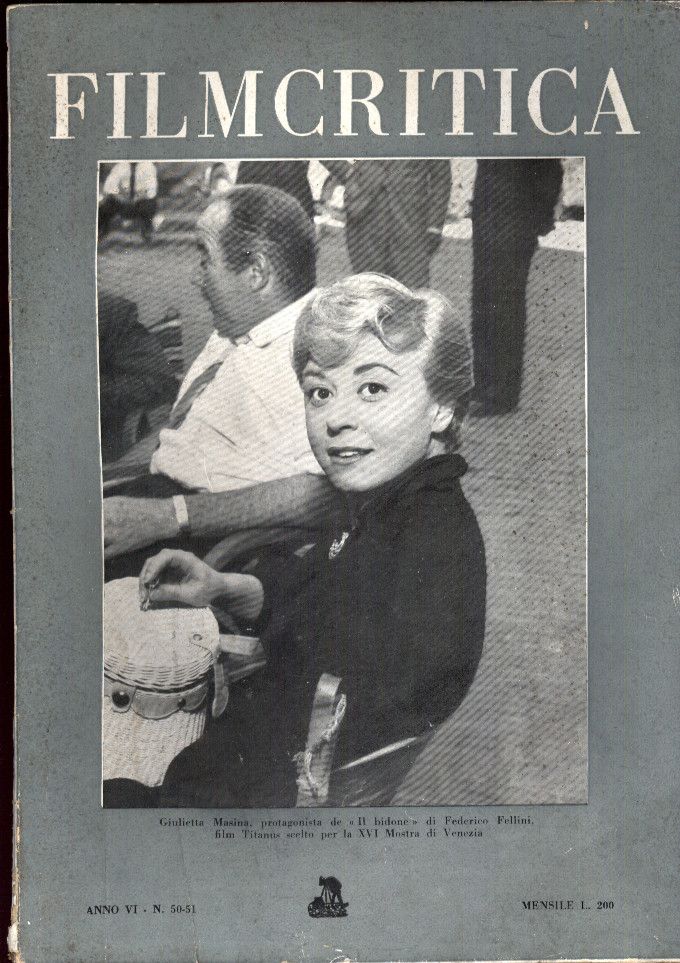 FILMCRITICA magazine side cover Issue 50/51  1955