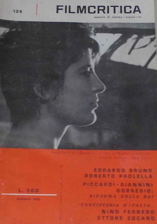 FILMCRITICA magazine side cover Issue 129 January 1963