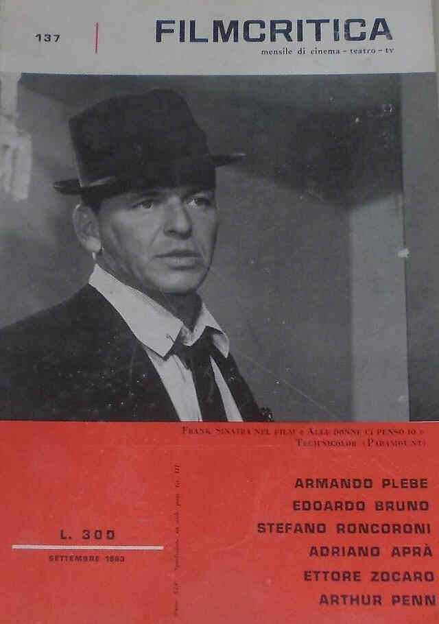 FILMCRITICA magazine side cover Issue 137 September 1963