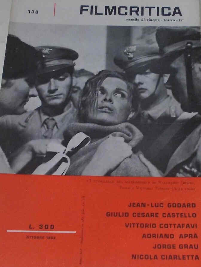 FILMCRITICA magazine side cover Issue 138 October 1963