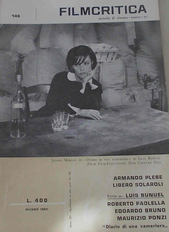 FILMCRITICA magazine side cover Issue 146 June 1964