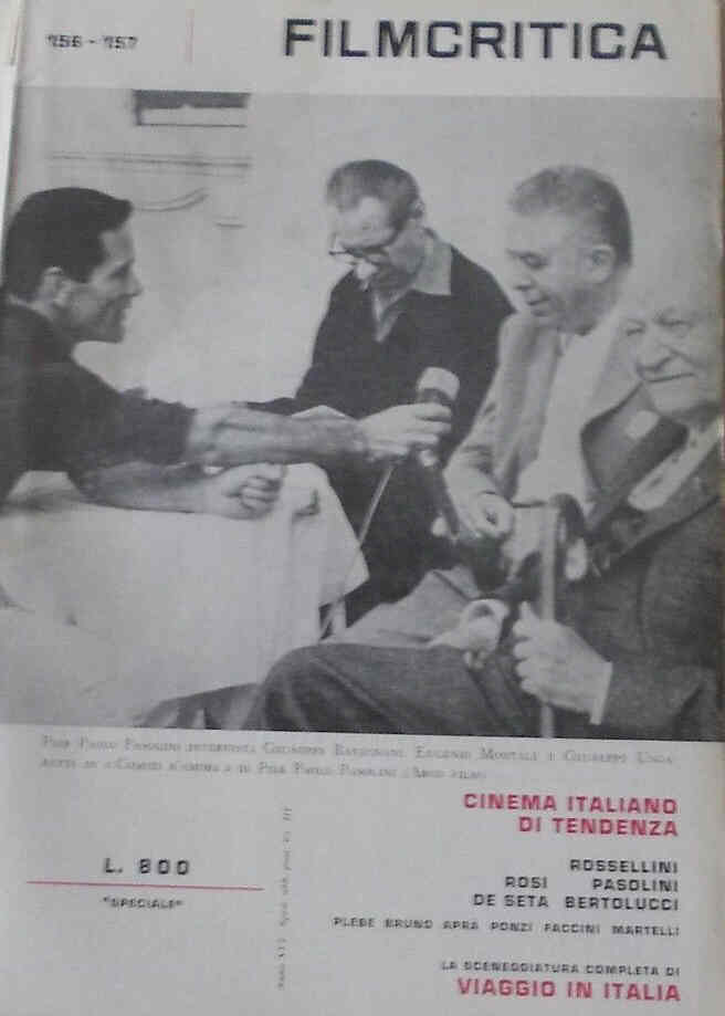 FILMCRITICA magazine side cover Issue 156/157  1965