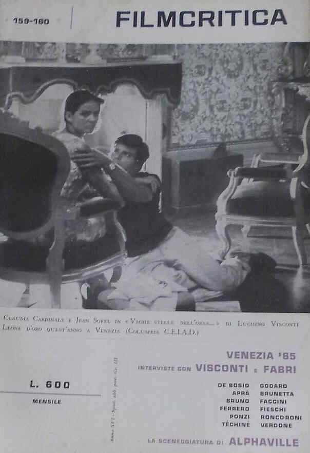 FILMCRITICA magazine side cover Issue 159/160  1965