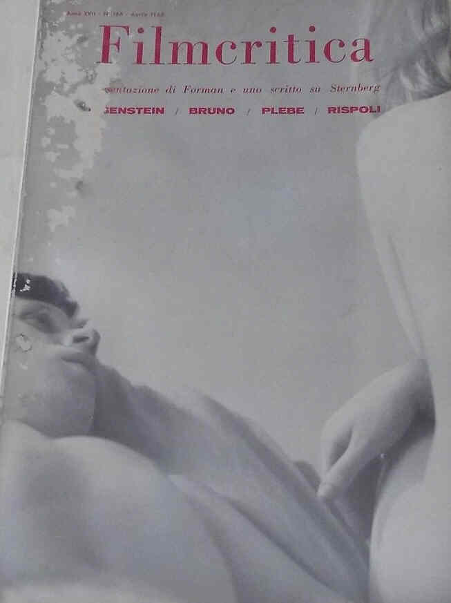 FILMCRITICA magazine side cover Issue 166 April 1966