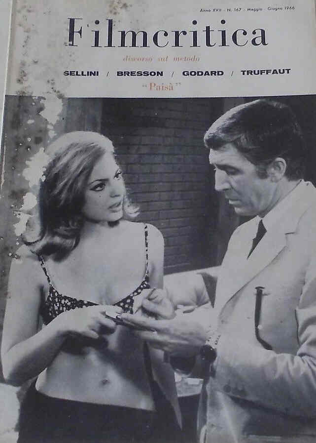 FILMCRITICA magazine side cover Issue 167 May/June 1966