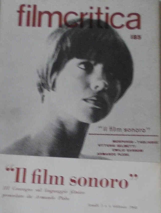 FILMCRITICA magazine side cover Issue 185  1968
