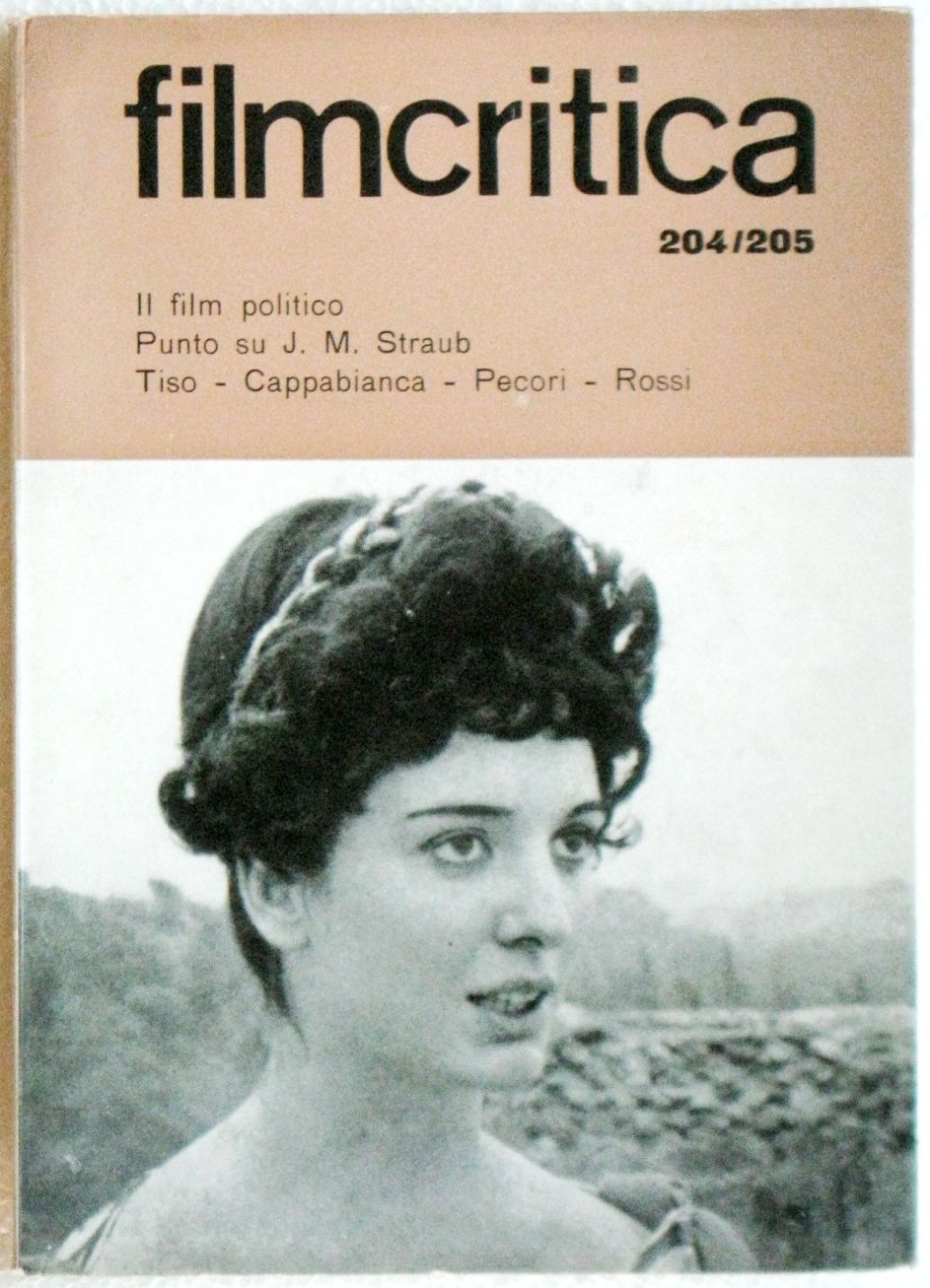 FILMCRITICA magazine side cover Issue 204/205 February/March 1970