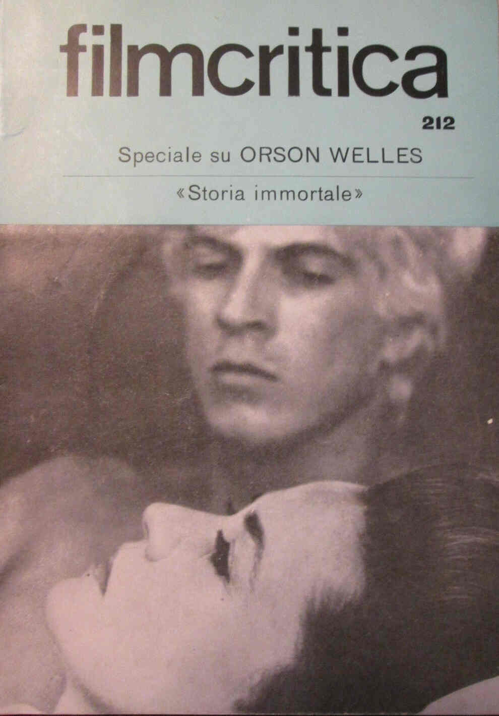 FILMCRITICA magazine side cover Issue 212  1971