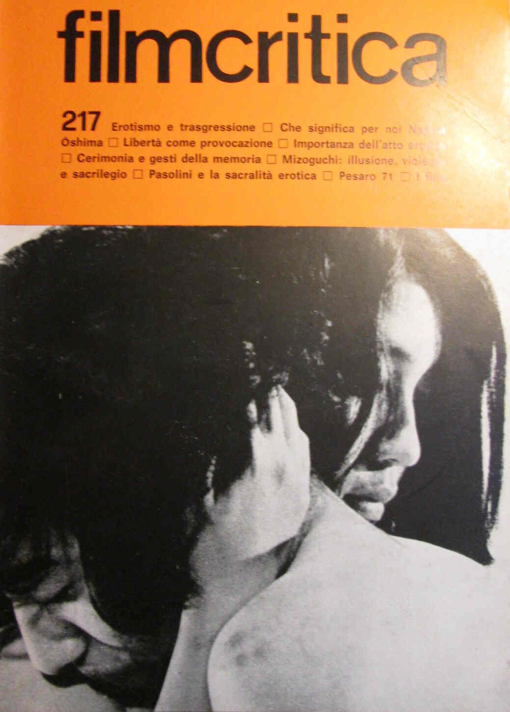 FILMCRITICA magazine side cover Issue 217  1971