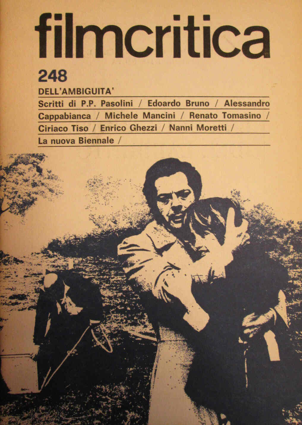 FILMCRITICA magazine side cover Issue 248  1974