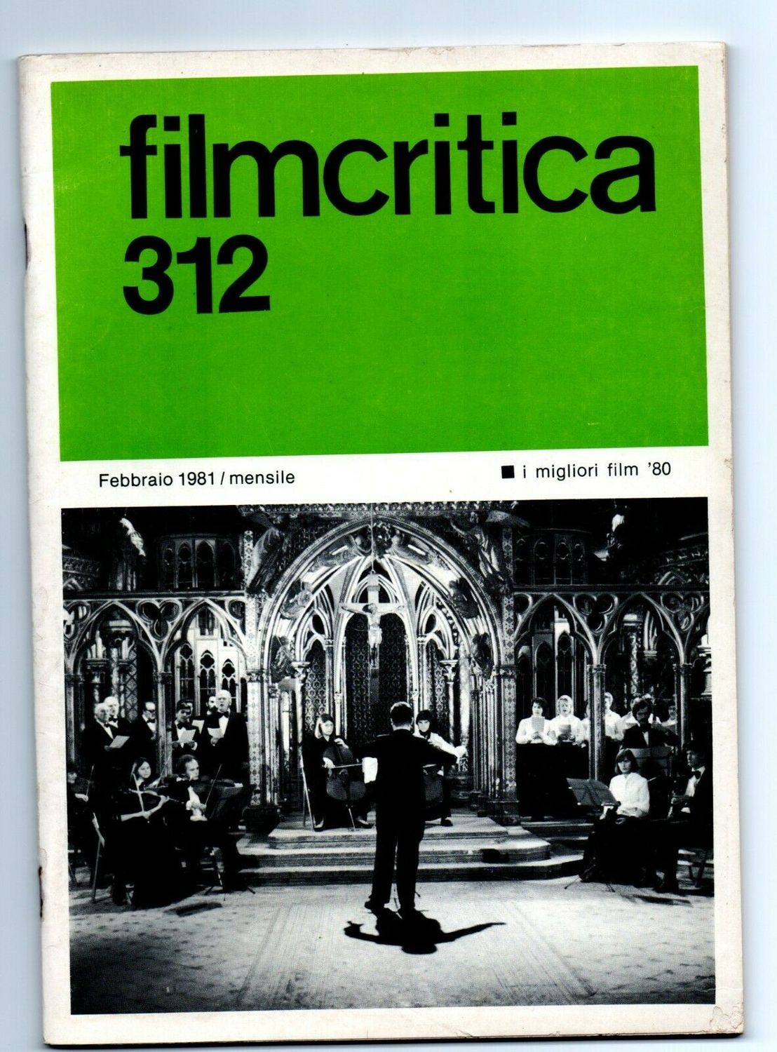 FILMCRITICA magazine side cover Issue 312  February 1981