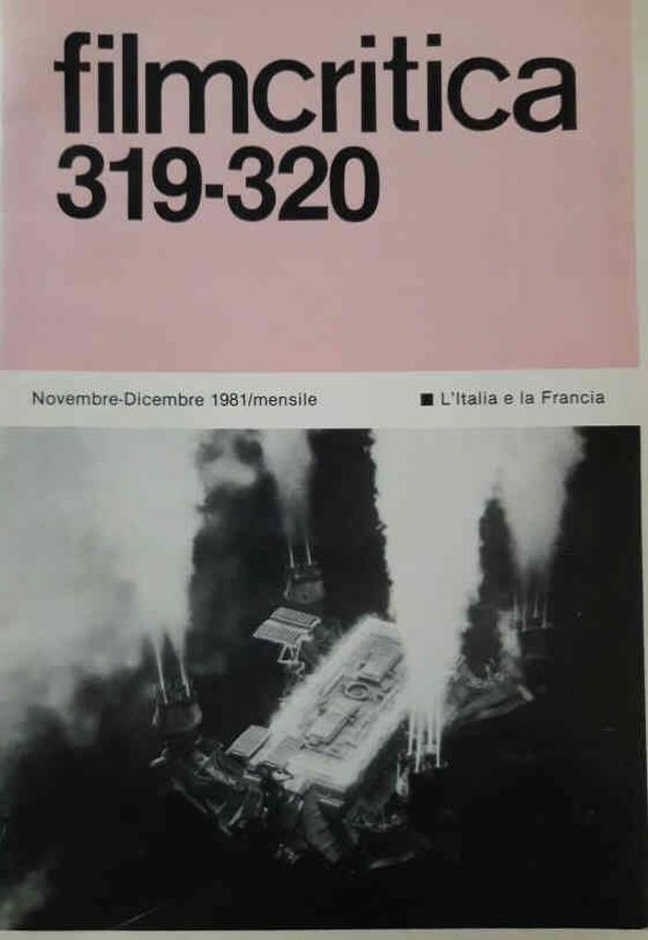 FILMCRITICA magazine side cover Issue 319-20  November/December 1981