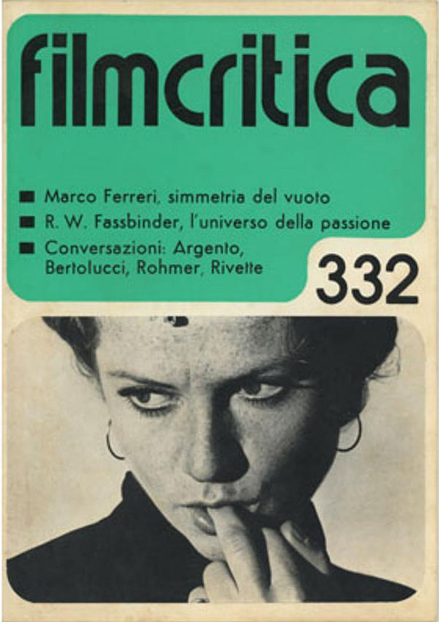 FILMCRITICA magazine side cover Issue 332   1983