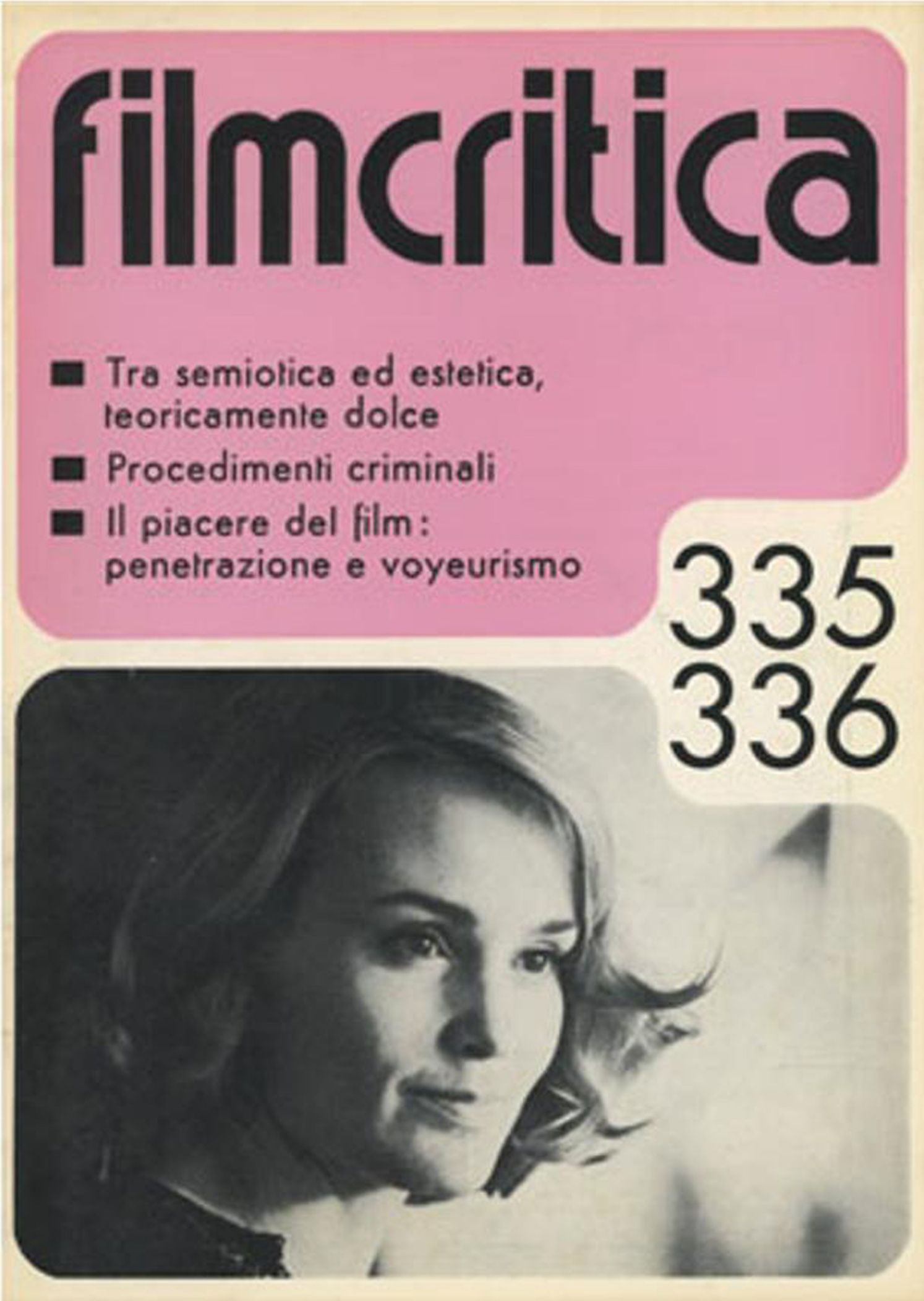 FILMCRITICA magazine side cover Issue 335-336   1983