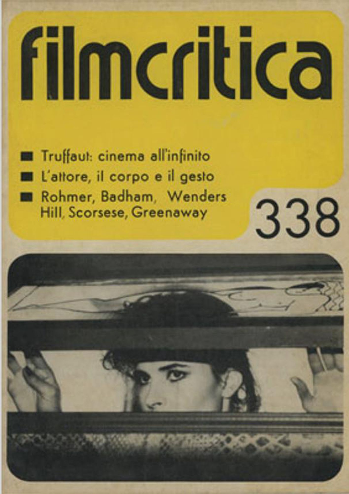 FILMCRITICA magazine side cover Issue 338   1983