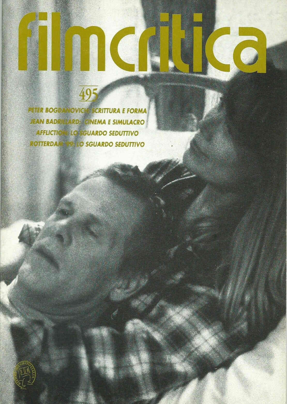 FILMCRITICA magazine side cover Issue 495 May 1999