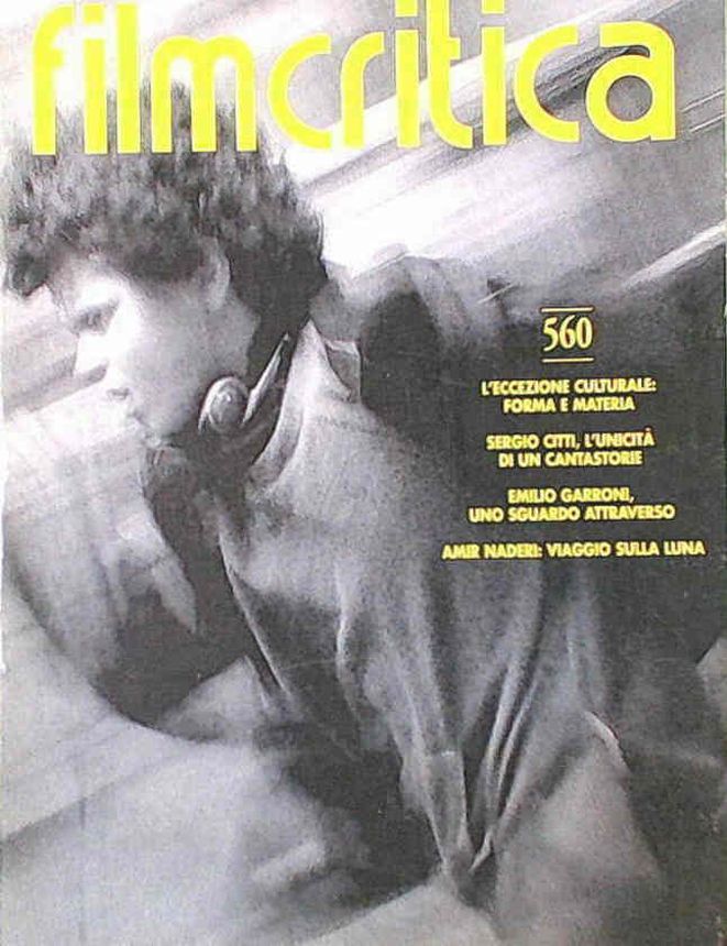 FILMCRITICA magazine side cover Issue 560  December 2005