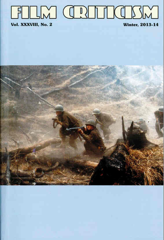 FILM CRITICISM magazine side cover  Vol 38 #2 Winter 2013